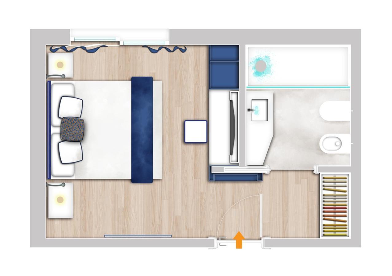 Comfort Doppelzimmer mit seitlichem Meerblick