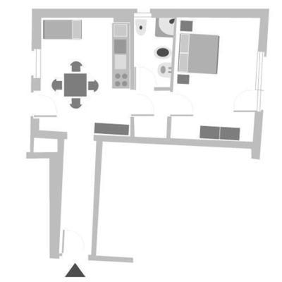 Appartamento con 1 Camera da Letto e Terrazza