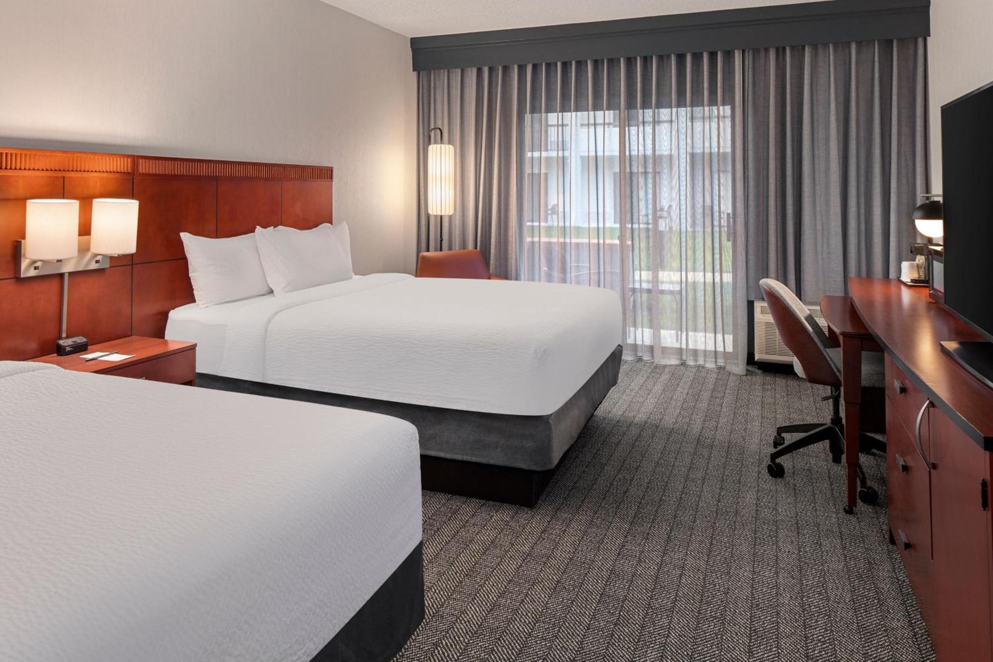 Queen Room with Two Queen Beds and Adapted Tub - Mobility and Hearing Accessible