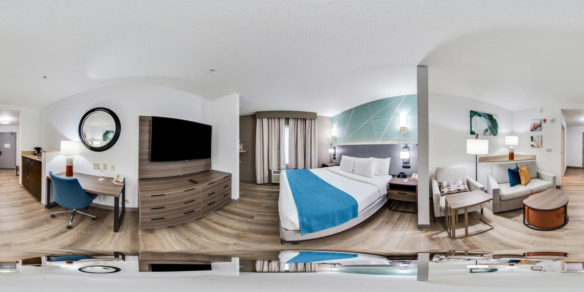 King Suite with Hand Rails-Bathroom - Accessible/Non-Smoking