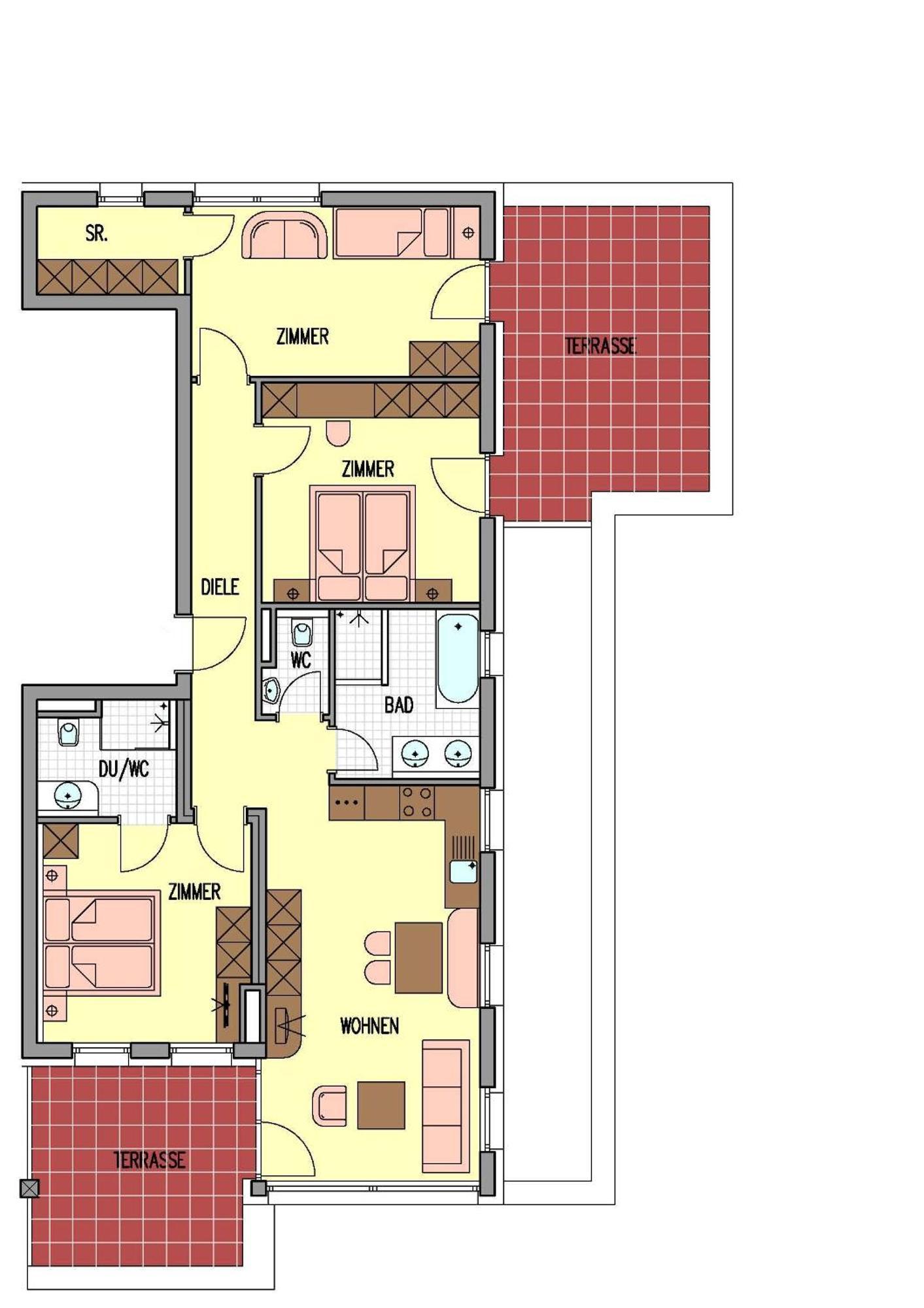Appartement met 3 Slaapkamers