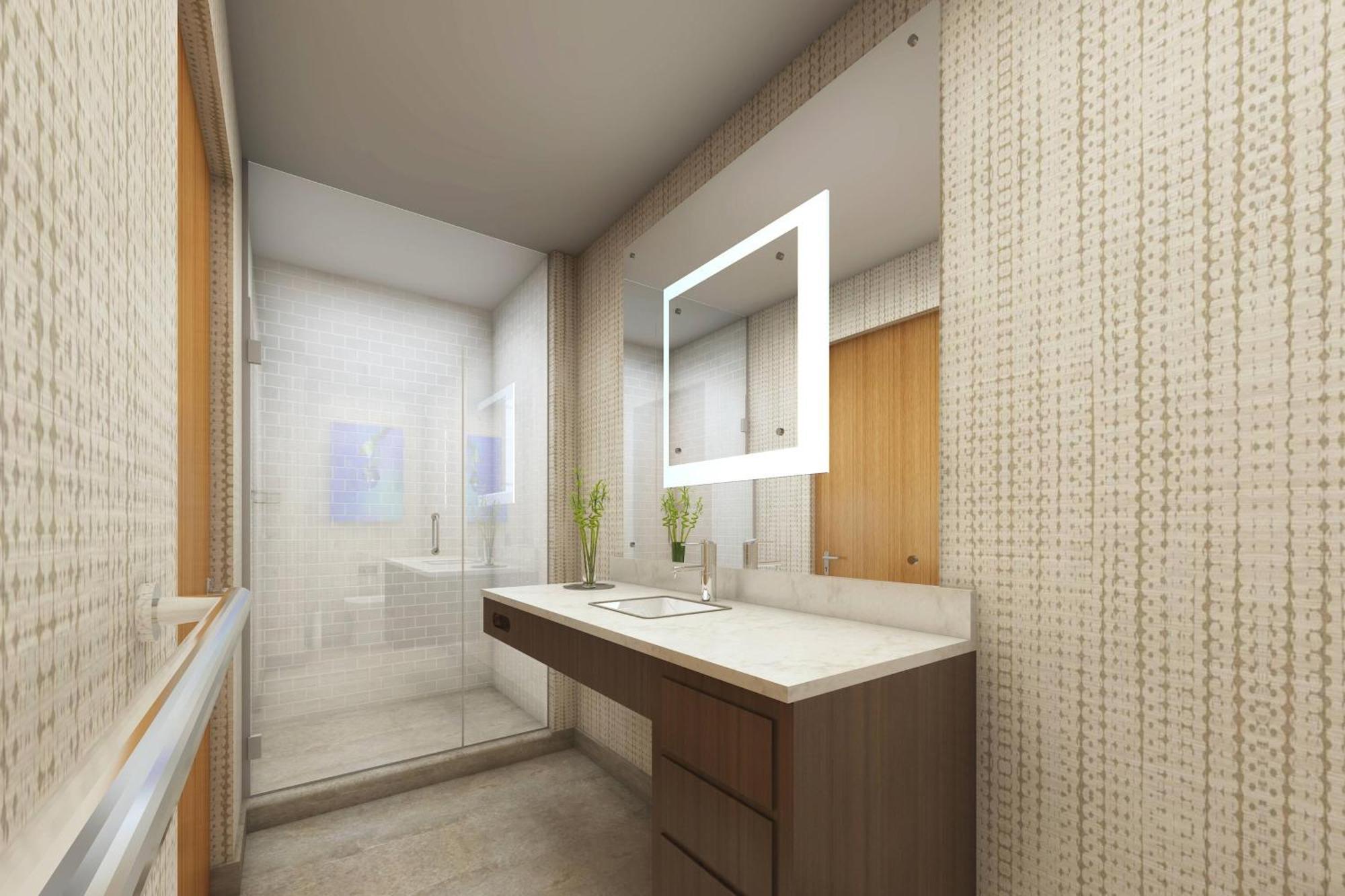 King Suite with Sofa Bed and Roll-in Shower - Mobility Accessible