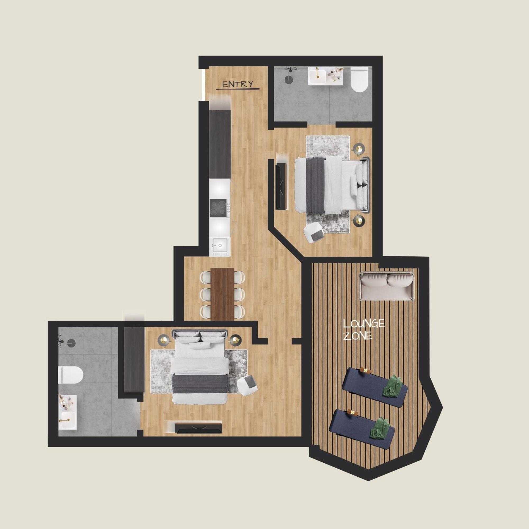 Two-Bedroom Apartment Superior