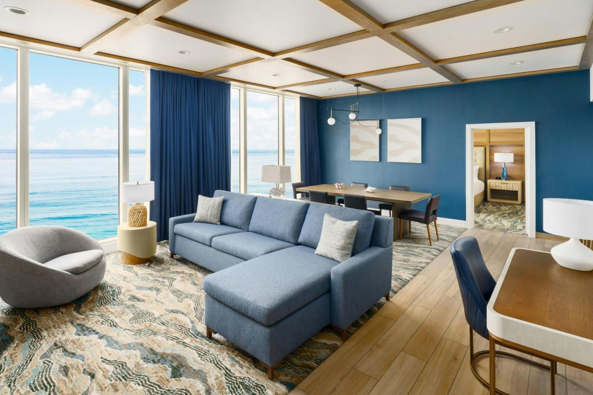 One-Bedroom Penthouse Apartment King Bed Oceanfront View Sofa Bed Sitting Area Dining Area,1682934097:JPEG