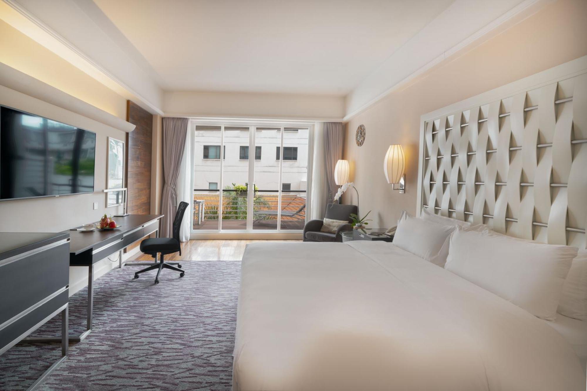 Premier Unterkunft mit Kingsize-Bett und Balkon