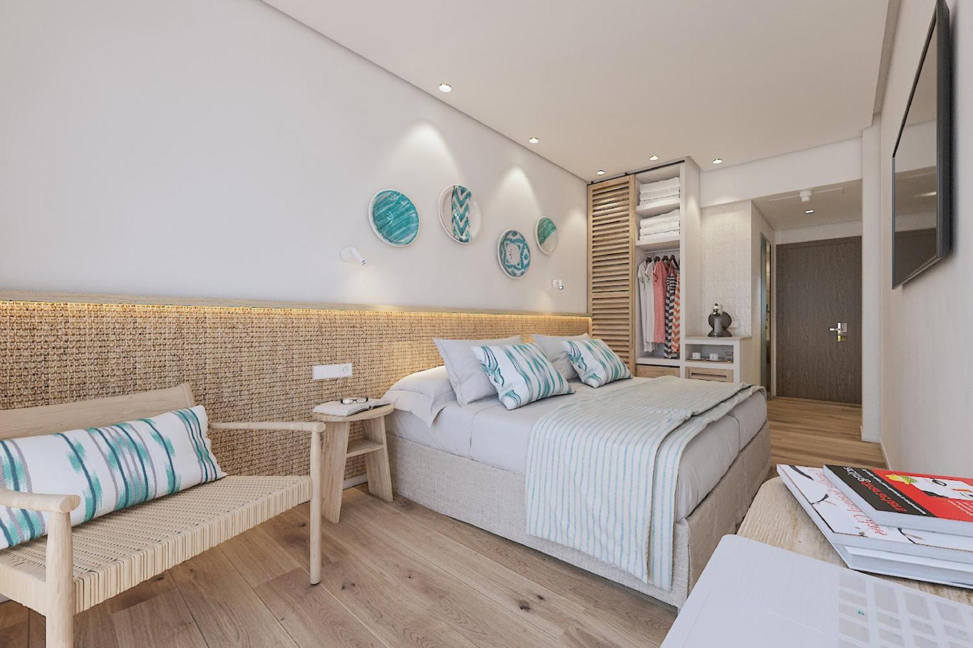 Habitación Doble con vistas parciales al mar