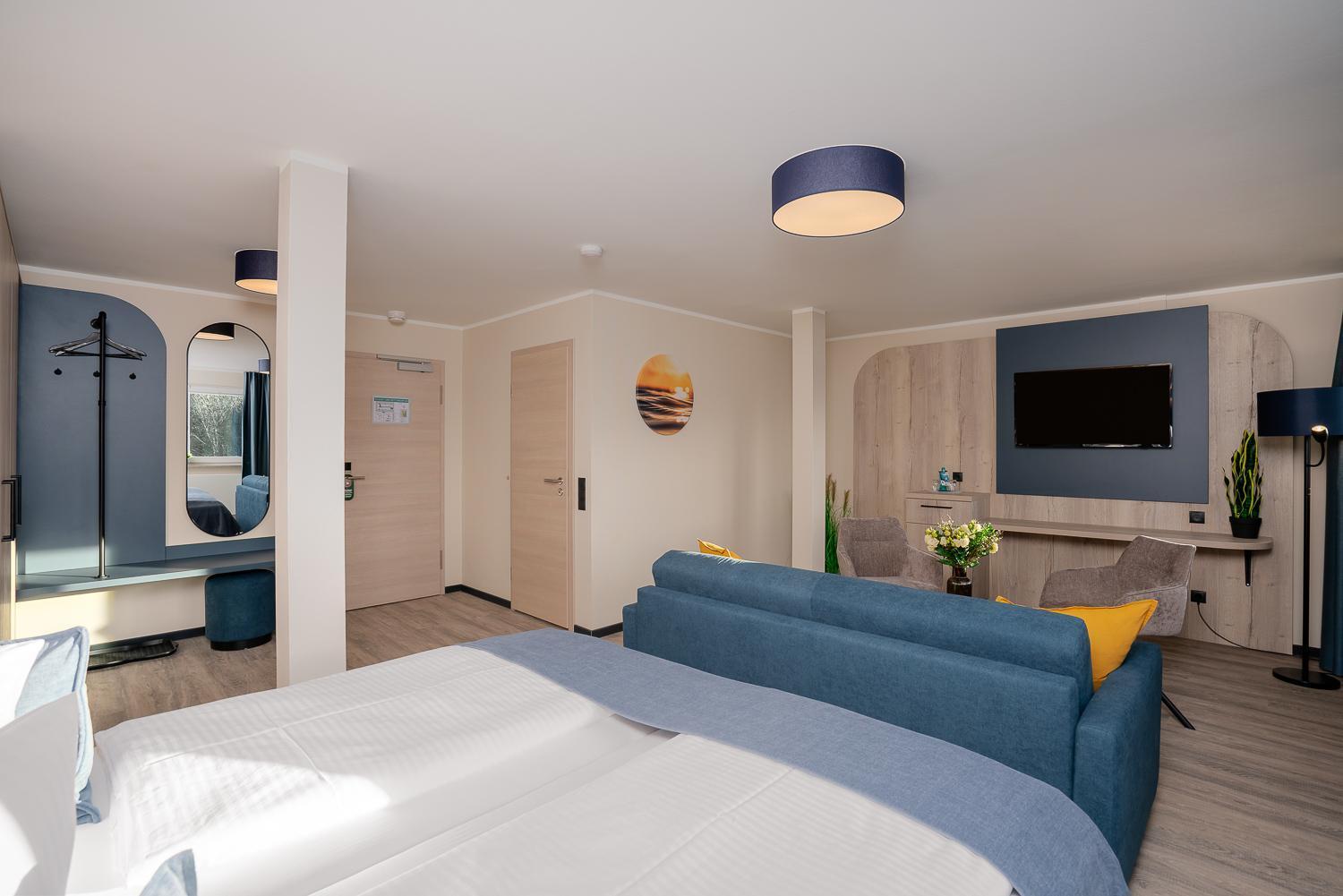 Doppelzimmer mit seitlichem Meerblick