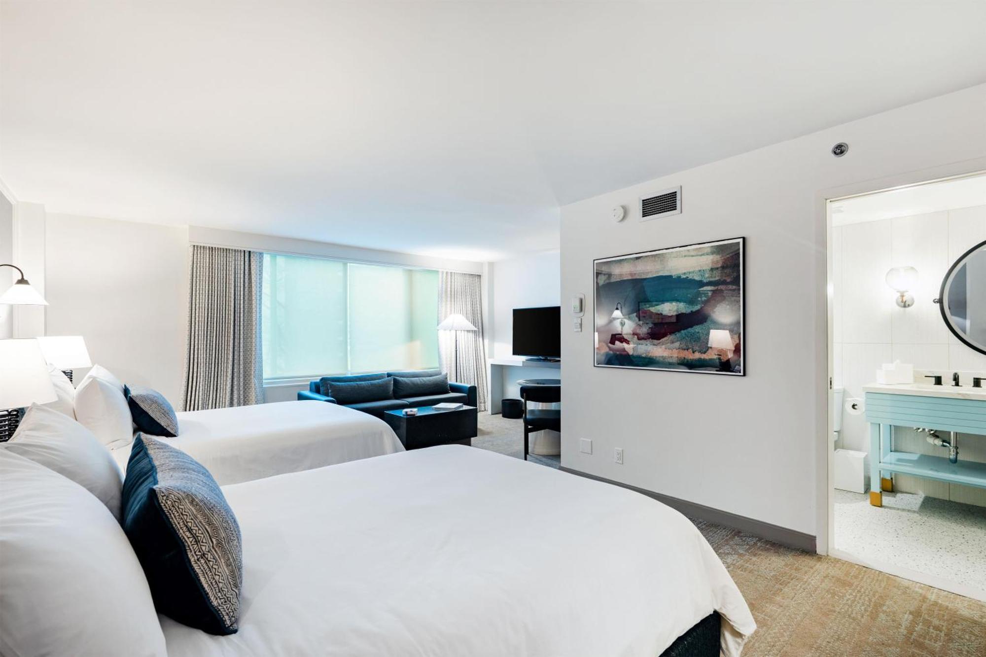 The Wild Rose Suite One Bedroom Queen Queen Sofa Bed ADA,1772057550:JPEG