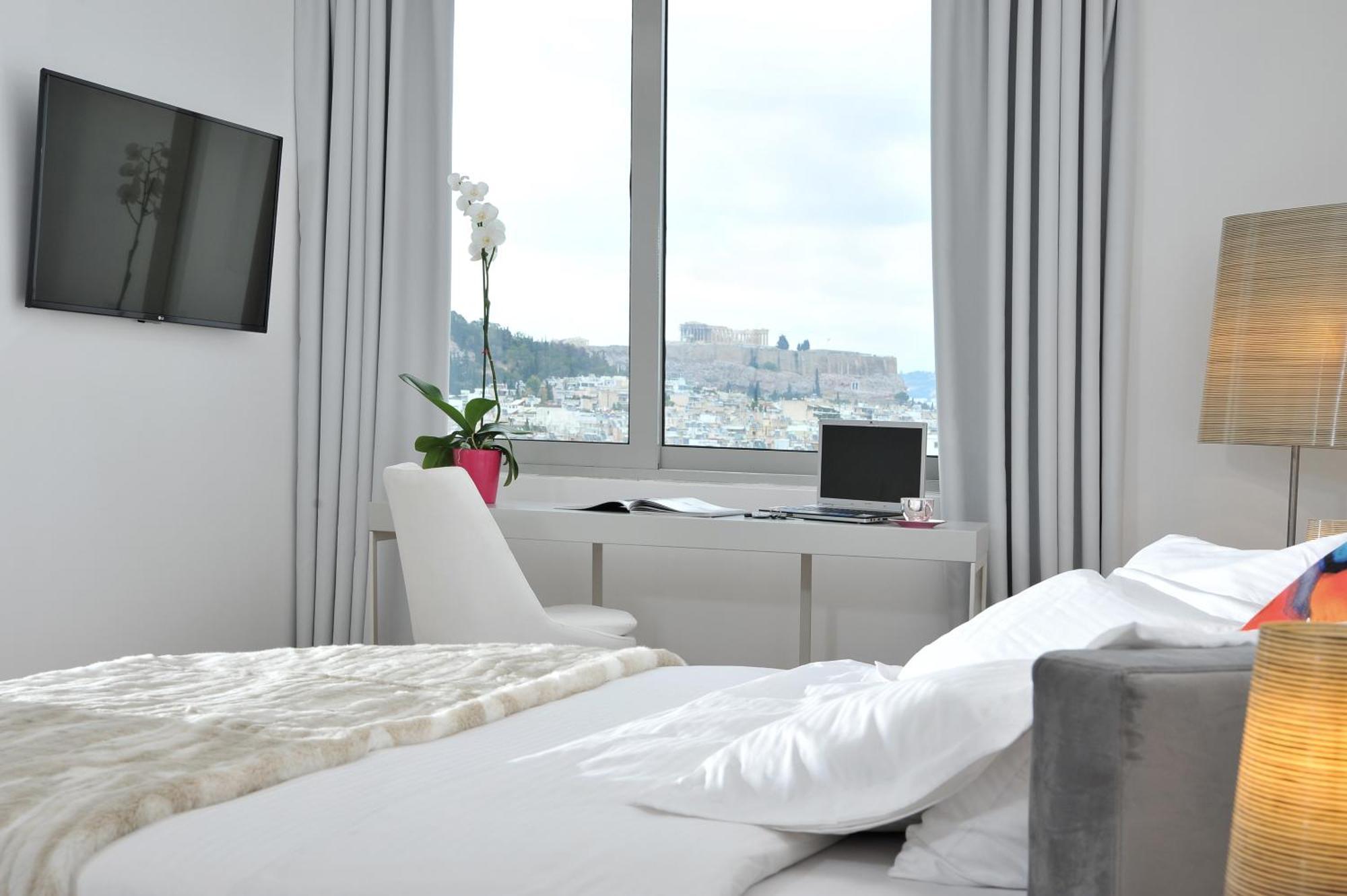 Habitación Deluxe con vistas a la Acrópolis - 1 cama extragrande