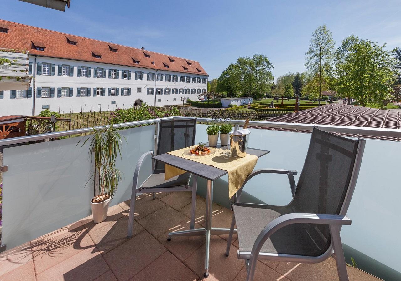 Studio mit Gartenblick