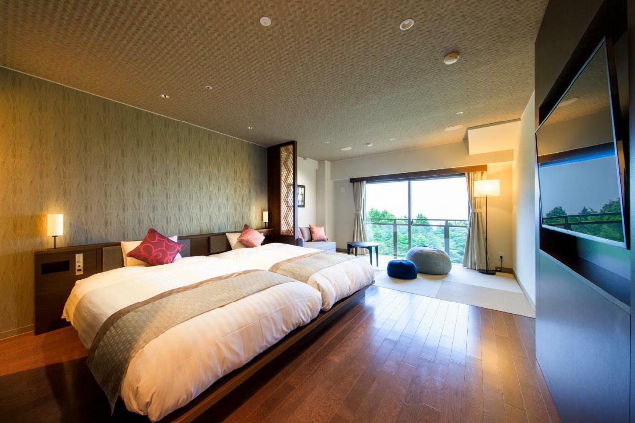 Habitación de estilo occidental japonés con vistas al monte Fuji - No fumadores