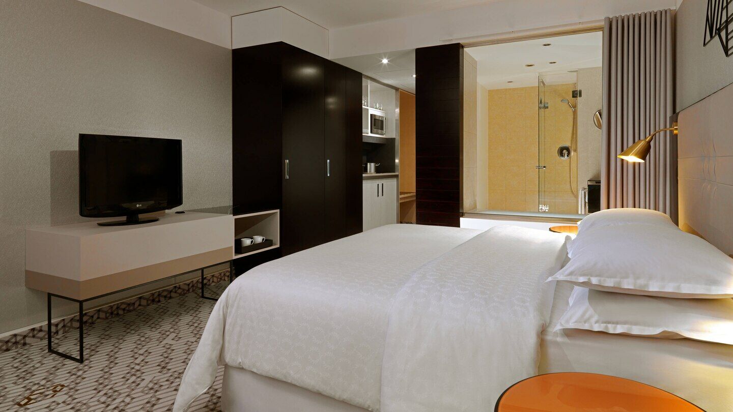 Estudio con cama extragrande