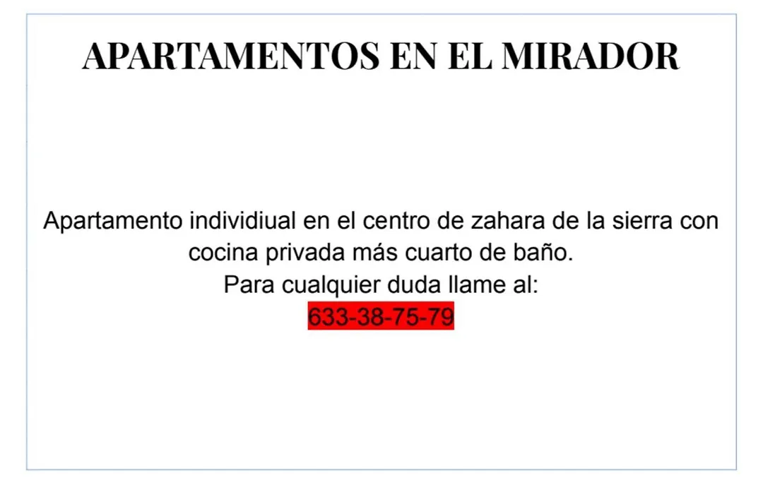 Apartamento Mirador en la Plaza de Zahara-1