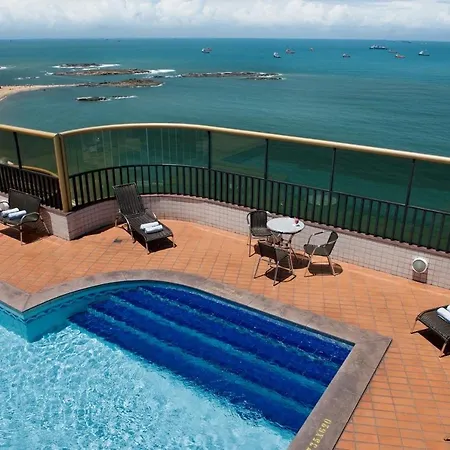 Apart-Hotel Com Varanda De Frente Para O Mar Da Praia Da Costa-3