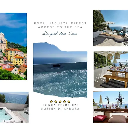 Conca Verde c21- BEACH FRONT little villas POOL, private JACUZZI sea view-3