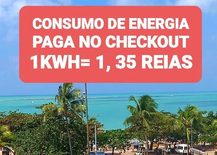 Na Beira Mar De Pajucara- Edif Neo- Apartamento Quarto E Sala - Possui Varanda- Vista Lateral Do Mar-Rua Julio Plech Filho 60 Esquina Com Avenida Doutor Antonio Gouveia - Consumo Eletrico E Pago No Ckeck-Out - 1 Kwh E 1,35 Reias Maceió