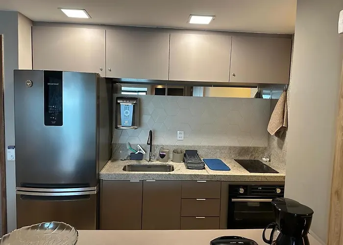 2703 Flat Beira Mar Av Boa Viagem com Cozinha