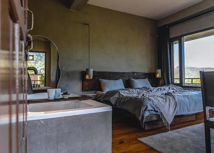 Thhpsociety - Exstacy Stays & Cafe - Your Romantic & Cozy Getaway - Mountain View , Hot Tub , Parking - Mukteshwar